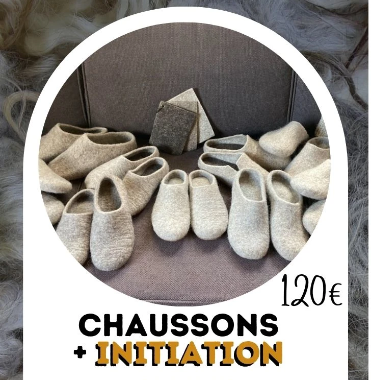 1 er Août 2026 Atelier Laine Feutrée Chausson + initiation chaussonimg